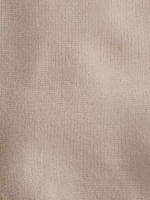 女嬰撞色針織連身背心不帶T恤 - 杏色 - 查看 5