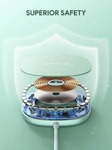 JMMO 磁性无线充电器 15W 最大快速充电、强磁性、自动对准、轻薄无线磁性充电器兼容手机、耳机和 Apple Watch 圣诞礼物、秋冬必备品 - 綠色 - 查看 7