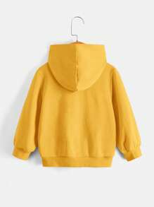 SHEIN Young Boy Letter Graphic Hoodie