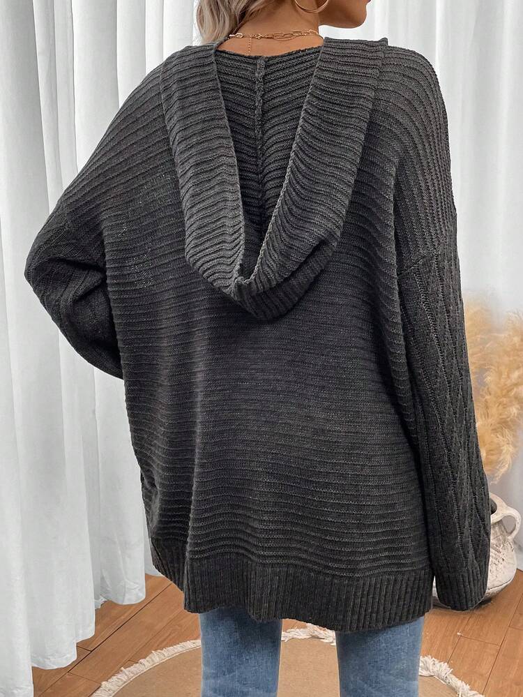 Solid Drop Shoulder Sweater