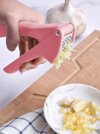1pc Stainless Steel Garlic Press