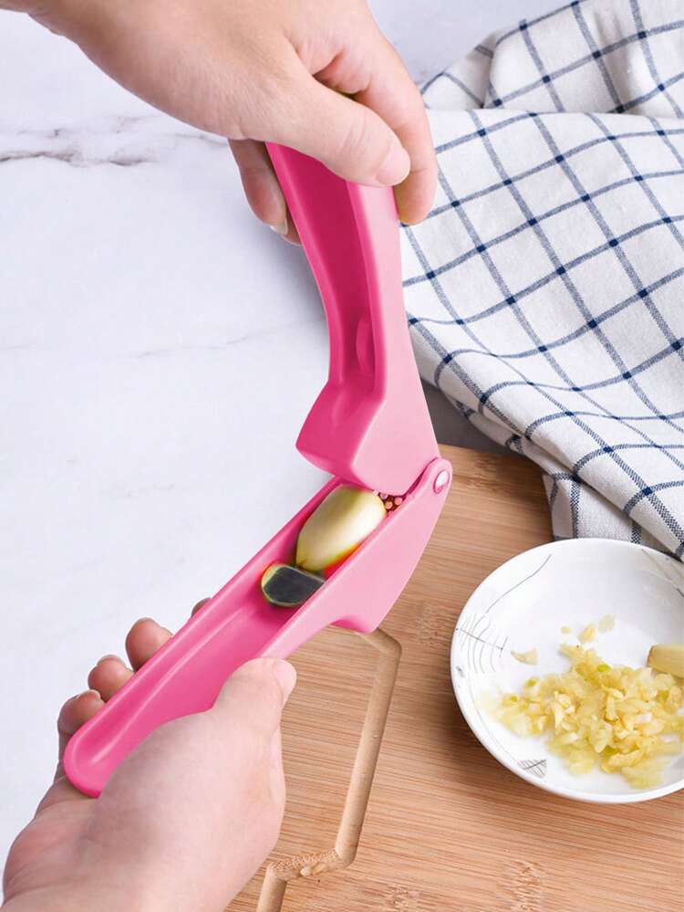 1pc Stainless Steel Garlic Press