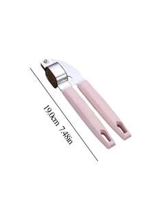 1pc Multifunction Garlic Press, Pink Garlic Grater For Kitchen