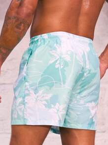 Surfspeed 男士熱帶圖案腰部抽繩泳褲 - 彩色 - 查看 2