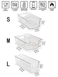 1 hộp đựng thực phẩm trong tủ lạnh trong suốt - Trong sáng - Xem 7
