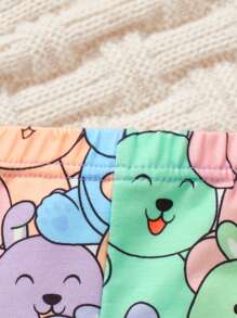 SHEIN Baby Girl Cartoon Graphic Pants