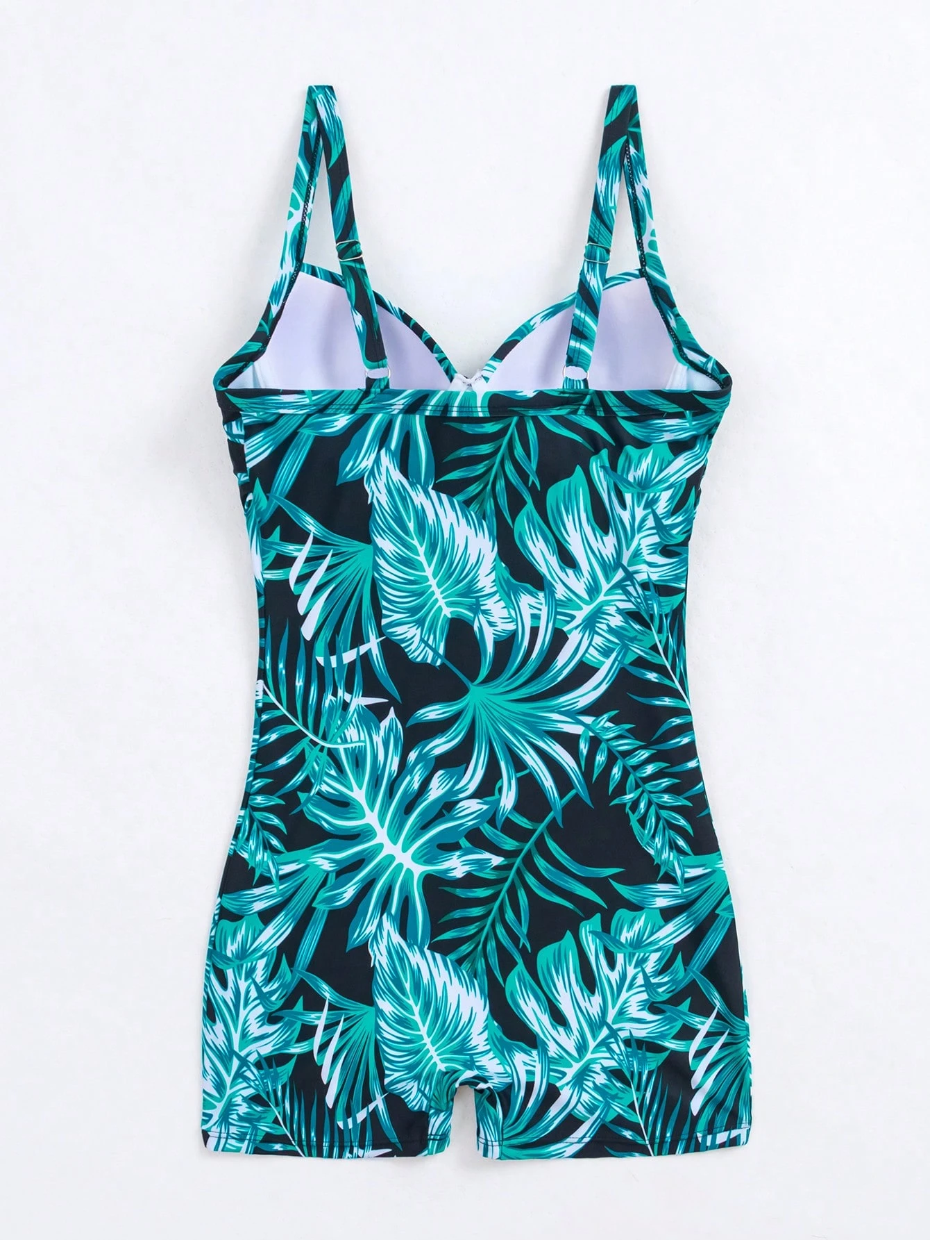 Swim Lushoire Estampa Tropical Maiô Push Up - Preto - Visão 2