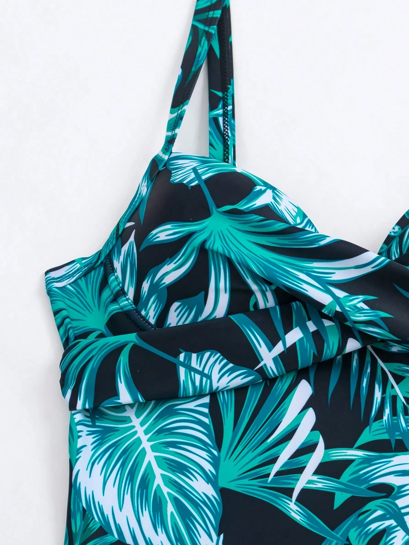 Swim Lushoire Estampa Tropical Maiô Push Up - Preto - Visão 5
