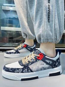 2024 新款大码男士透气网眼滑板鞋，多色低帮休闲运动鞋，学生户外步行平底滑板鞋 - 彩色 - 查看 5