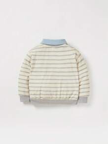 Cozy Pixies Bébé Fille Pantalon & Sweat-shirt À Rayures À Col Contrastant - Multicolore - Voir 2