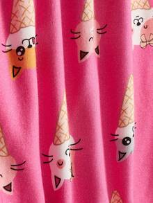 Baby Girl Cartoon Graphic Sweatshirt & Mesh Skirt - Multicolor - View 6