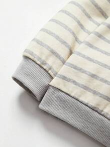 Cozy Pixies Bébé Fille Pantalon & Sweat-shirt À Rayures À Col Contrastant - Multicolore - Voir 9