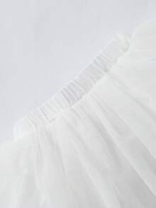 Baby Girl Cartoon Graphic Sweatshirt & Mesh Skirt - Multicolor - View 11