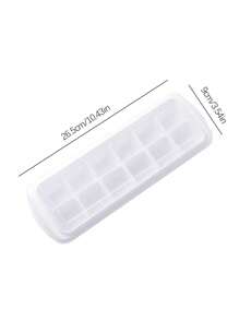 1pc Khay đá lập phương nhiều ô lưới - trắng - Xem 6