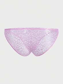 Men Plants Lace Brief Sexy Underwear - Pink - View 2