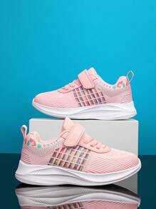 Girls' Comfortable Spring And Autumn Sports Casual Running Shoes - Pink - View 1