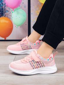Girls' Comfortable Spring And Autumn Sports Casual Running Shoes - Pink - View 2