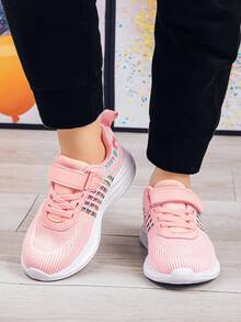 Girls' Comfortable Spring And Autumn Sports Casual Running Shoes - Pink - View 4