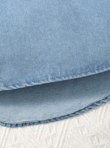 Young Boy Flap Pocket Denim Top