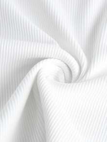 ROMWE Grunge Punk Cross Print Crop Tee - White - View 4