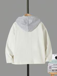 男童（大）牛仔夾克 & 外套 - 白色 - 查看 2