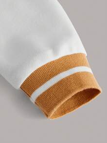 SHEIN Young Boy Contrast Trim Polo Shirt & Pants - White - View 7