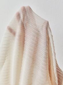 Soleia Solid Flare Sleeve Button Front Shirt - Beige - View 6