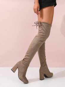 Women's Fashionable Outdoor Spring/autumn Boots - Brown - View 4