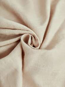 SHEIN Frenchy 素色蝙蝠袖襯衫 - 杏色 - 查看 8