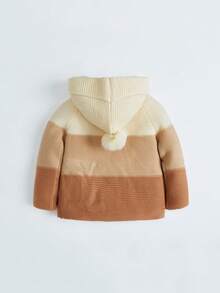 Cozy Pixies 幼儿长袖连帽双排扣休闲开衫毛衣 - 彩色 - 查看 2