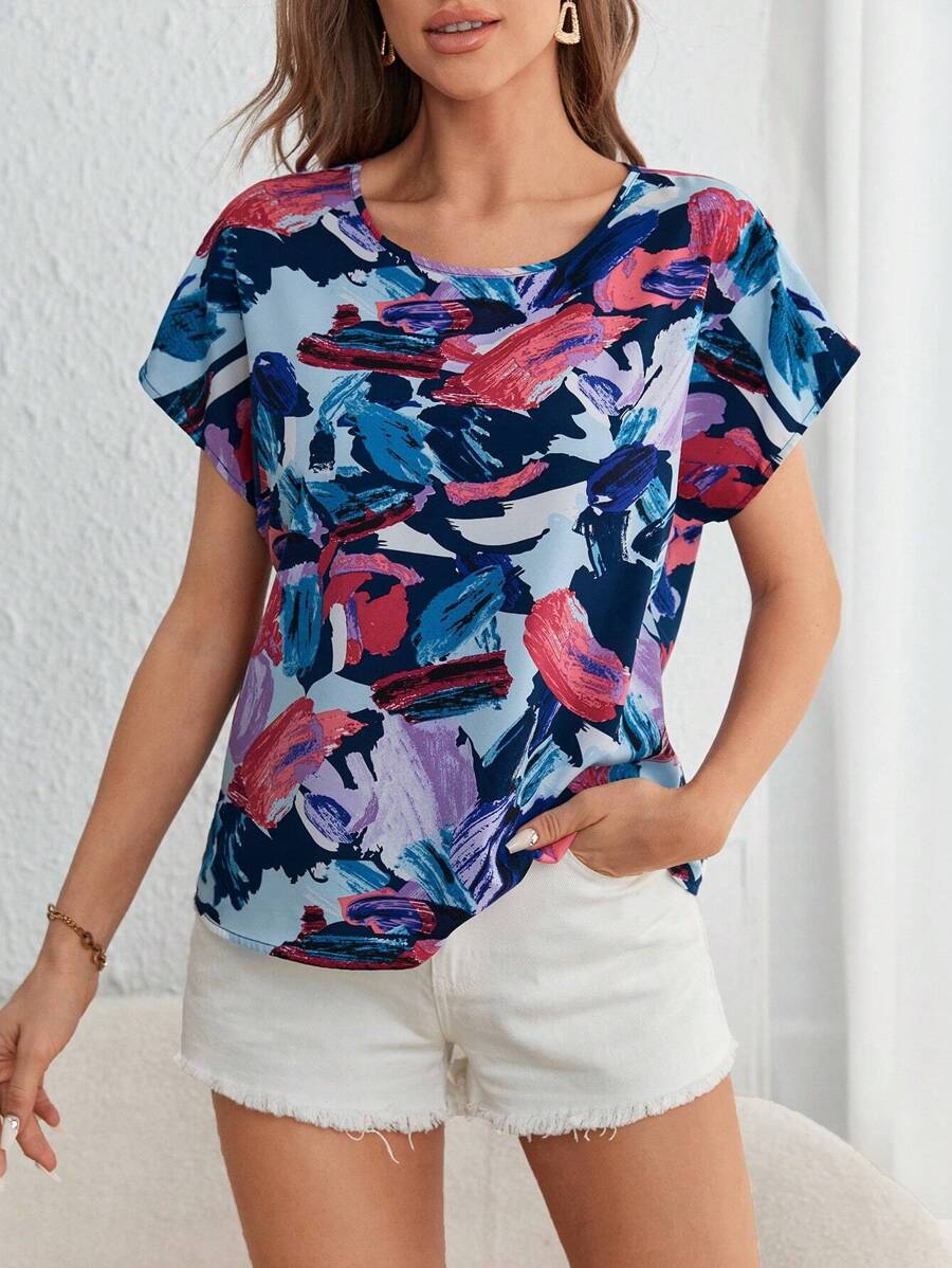 SHEIN LUNE In Toàn bộ tay cánh Áo sơ mi - Nhiều màu - Xem 1