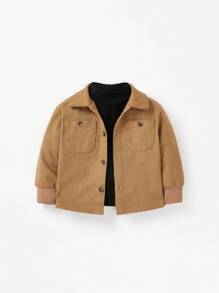 Cozy Pixies Baby Boy Patch Pocket Shirt & Pants & Mock Neck Tee