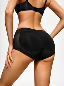 SHAPORA Solid High Waisted Shapewear Panty - Black - View 4