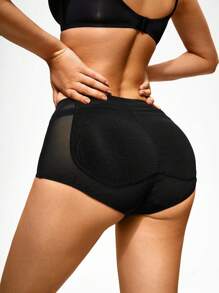 SHAPORA Solid High Waisted Shapewear Panty - Black - View 6