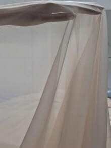 Bata de dormir ribete con encaje de pestaña con cinturón de malla sin set de lencería - Rosa Pálido - Ver 7