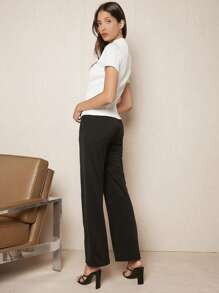 BizChic 小高領條紋針織T恤 - 白色 - 查看 8