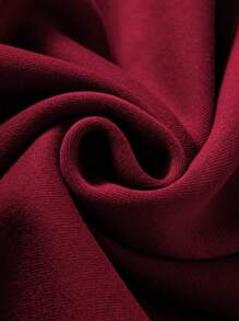 Manfinity Hypemode Hombres Sudadera con estampado de slogan y dibujos animados - Burdeos - Ver 5