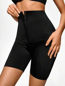 SHAPORA 高腰塑形短褲 - 黑色 - 查看 6