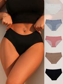 5pcs Striped Panty - Multicolor - View 1