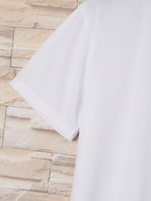 Men Floral And Letter Graphic Tee - White - View 6