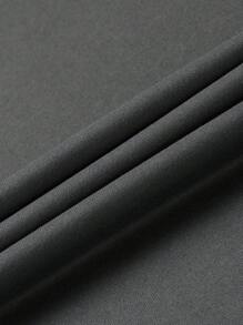 Manfinity LEGND Men Plus Slogan Graphic Sweatshirt & Drawstring Waist Sweatpants - Multicolor - View 7