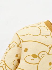 Cozy Pixies Baby Boy Cartoon Graphic Sweatshirt & Sweatpants - Multicolor - View 5