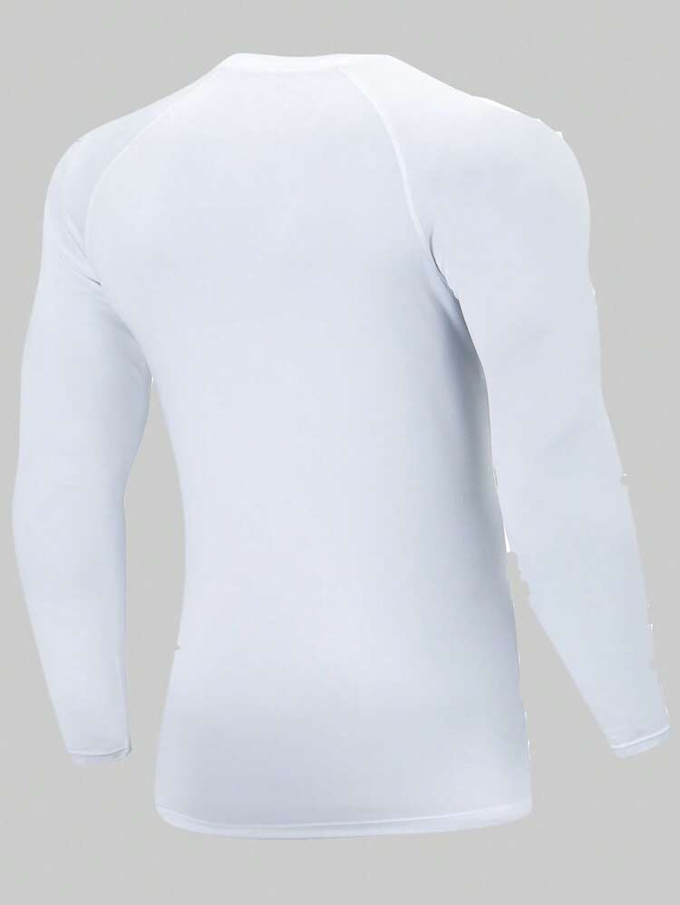 Men Letter Graphic Raglan Sleeve Tee