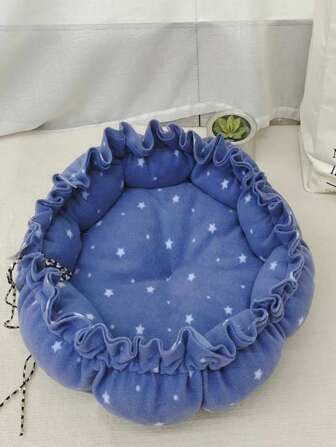 1入組星星印花寵物床適用於狗狗和貓適用於睡眠