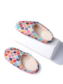 女士时尚冬季包趾家居拖鞋，室内轻便保暖卧室拖鞋 - 彩色 - 查看 3