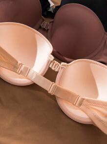 3入組素色鋼圈胸罩 - 彩色 - 查看 2