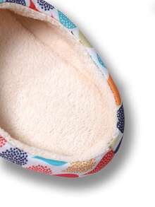 女士时尚冬季包趾家居拖鞋，室内轻便保暖卧室拖鞋 - 彩色 - 查看 4