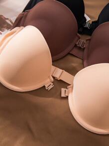 3入組素色鋼圈胸罩 - 彩色 - 查看 6