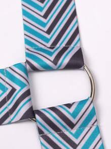 Men Geometric Print Suspender Underwear - Multicolor - View 3