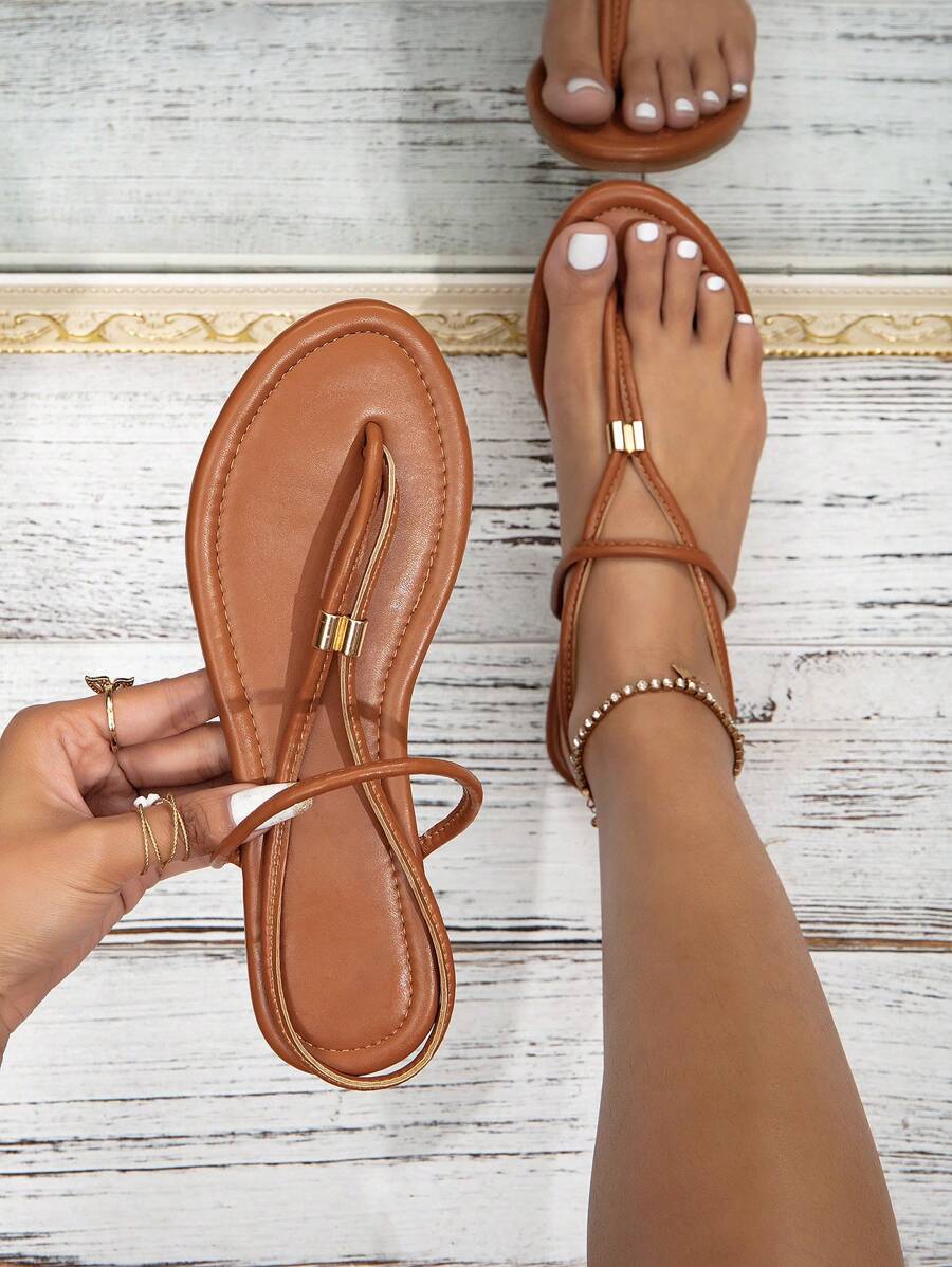 Tongs Pour Femme Simple Plage Pour Activités Extérieures